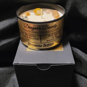 Dragon's Bounty Brownie Batter Mystery Stone Necklace Candle